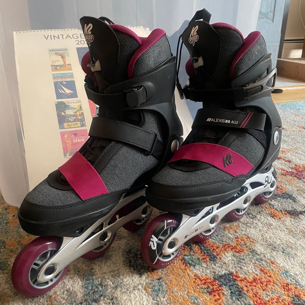 Alexis 80 ALU Womens Inline Skates size 10